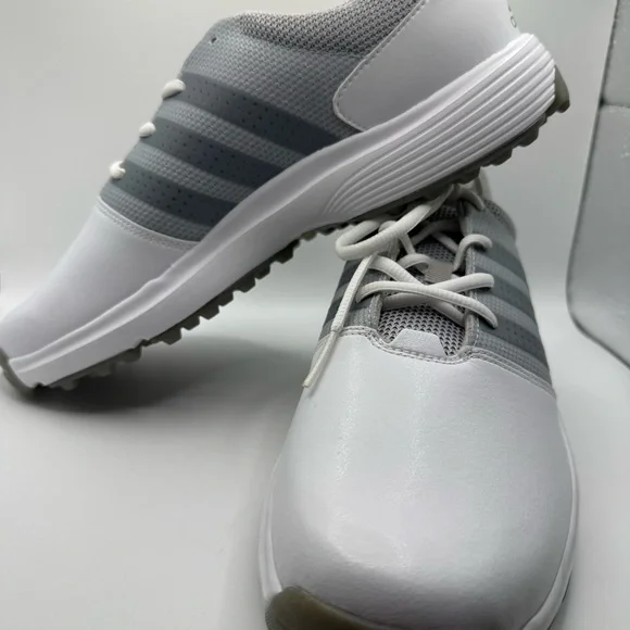 Adidas 360 Traxion White and Gray Colorway Golf Shoes Adidas 360 Traxion White and Gray Colorway Golf Shoes